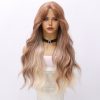 Pink-brown Wavy Sex Doll Wig